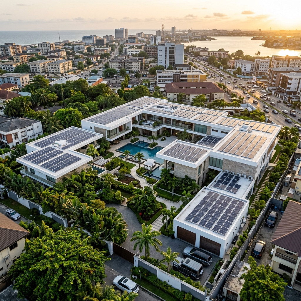 Enterprise solar panel installation